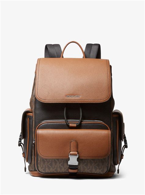 michael kors mens hudson logo backpack|Hudson Logo Backpack .